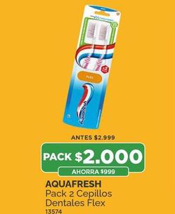 Aquafresh - Pack 2 Cepillos Dentales Flex