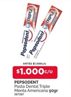 Pepsodent - Pasta Dental Triple Menta Americana Gogr