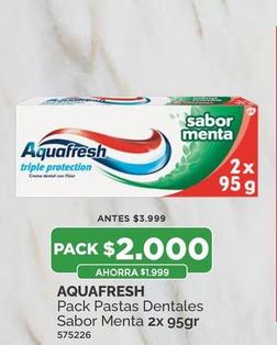 Aquafresh - Pack Pastas Dentales Sabor Menta