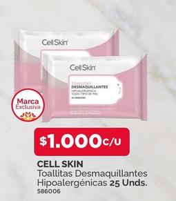 Cell Skin - Toallitas Desmaquillantes Hipoalergenicas