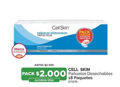 Cell Skin - Panuelos Desechables 18 Paquetes