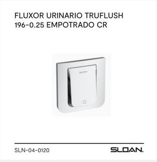 Fluxor Urinario Truflush 196-0.25 Empotrado Cr