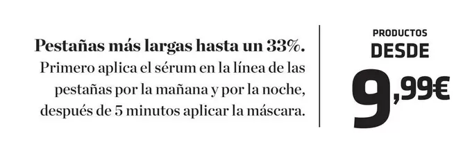 Pestañas Mas Largas Hasta Un 33%