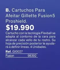 Gillette - Cartuchos Para Afeitar Fusion5 Proshield