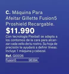Gillette - Máquina Para Afeitar Fusion5 Proshield Recargable