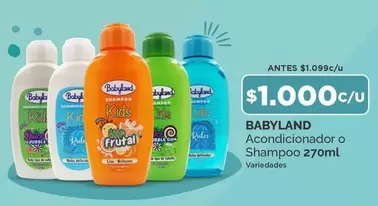 Babyland - Acondicionador O Shampoo