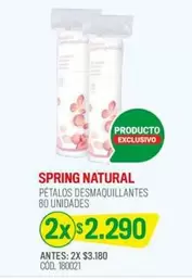 Spring Natural - Pepalos Desmaquillantes