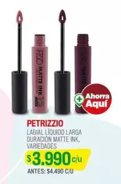 Petrizzio - Labal Liquido Larga Duracion Matte Ink