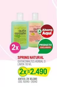 Spring Natural - Outagesmaltes Herbal O Limon