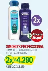Simond's - Professional Shampoo Acondicionador