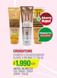Creightons - Shampoo O Acondicionador Blonde O Brunnette