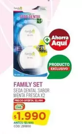 Family Set - Sedia Dental Sabor Menta Fresca