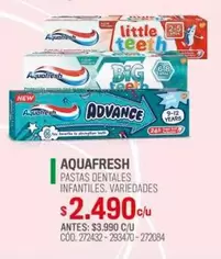 Aquafresh - Pastas Dentales Infantiles