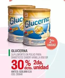 Glucerna - Suplemento En Polvo Para Diabeticos Sabor Vainilla