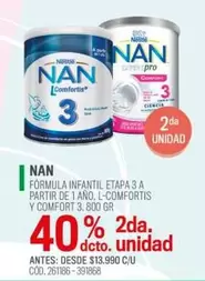 Nan - nan - Formula Infantil Etapa 3 A Partir De 1 Anol L-comforts Y Comfort