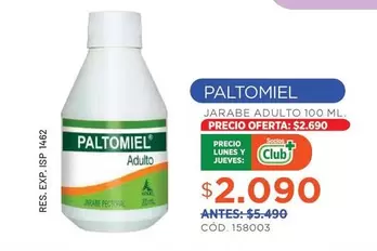 Paltomiel - Jarabe Adulto
