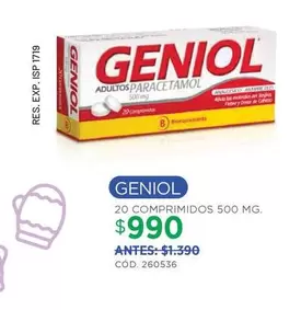 Geniol - 20 Comprimidos
