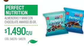 Perfect Nutrition - Almendras Y Mani Con Chocolate Amargo