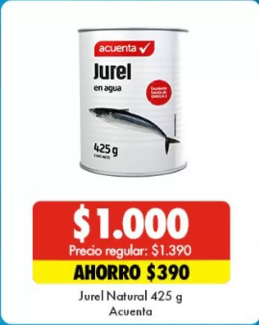 acuenta - Acventa - Jurel Natural