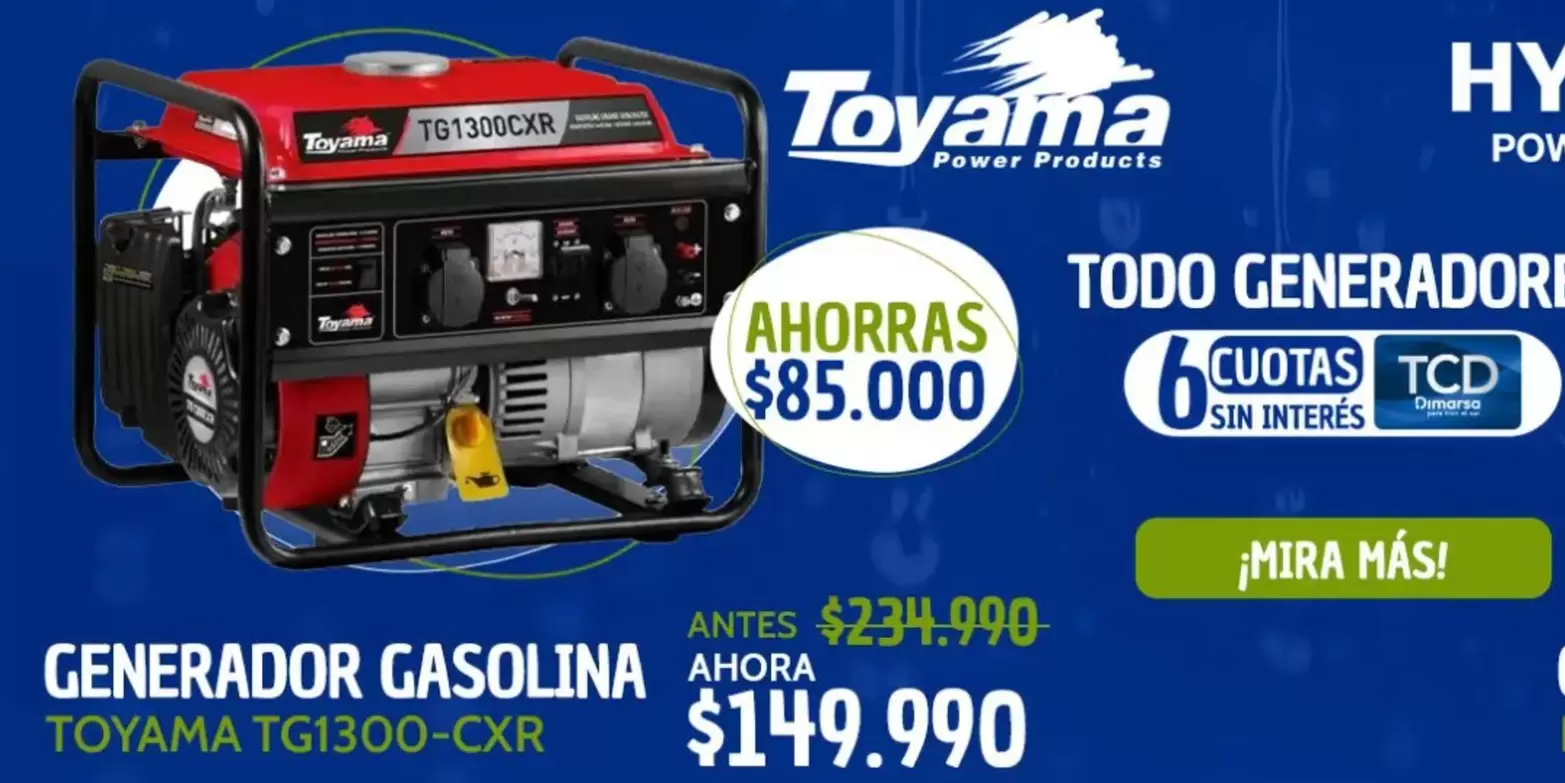 Toyama - Tovama - Generador Gasolina