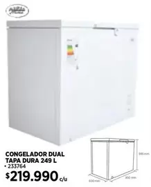 Congelador Dual Tapa Dura 249 L