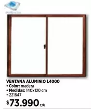 Ventana Aluminio L4000