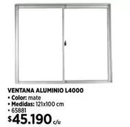 Ventana Aluminio L4000
