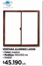 Ventana Aluminio L4000