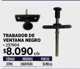 Trabador De Ventana Negro
