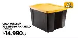 Caja Fullbox 75 L Negro Amarillo
