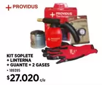 Guante - Kit Soplete + Linterna +  + 2 Gases