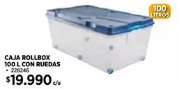 Caja Rollbox 100l Con Ruedas