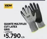 Safety - Guante Multiflex Cut Latex Gris