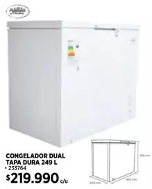 Congelador Dual Tapa Dura 249 L