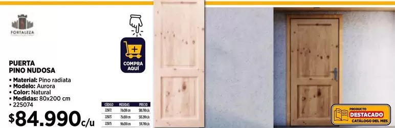 Aurora - Pino Nudosa - Puerta