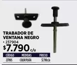 Trabador De Ventana Negro