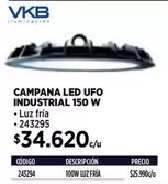 Vkb - Campana Led Ufo Industrial 150 W