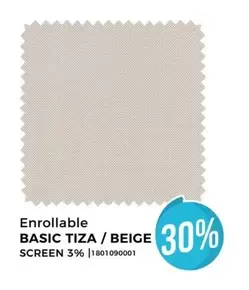 Enrollable Basic Tiza/Beige Screen