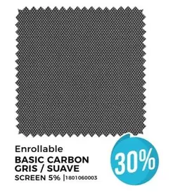 Enrollable Basic Carbon Gris / Suave Screen 5%