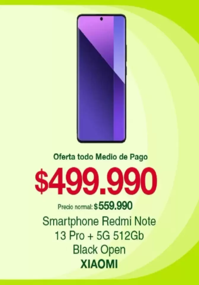 Xiaomi - Smartphone Redmi Note 13 Pro + 5g 512gb