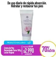 Leche Virgnal - Crema De Pies Humectante Pomo