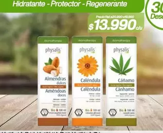 Calendula - Physalis - Hidratante - Protector - Regenerante