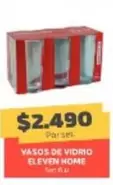 Vasos De Vidrio Eleven Home