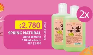 Spring Natural - Quita Esmalte
