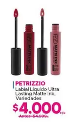 Petrizzio - Labial Liquido Ultra Lasting Matte Ink