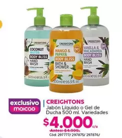 Creightons - Jabon Liquido O Gel De Ducha