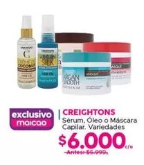 Creightons - sérum, oleo o máscara Capilar. variedades