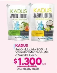 Kadus - Jabon Liquido 900 Ml