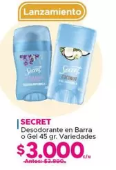 Secret - Desodorante En Barra O Gel