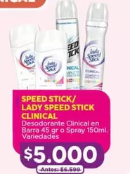 Lady Speed Stick - Clinical - Desodorante  En Barra